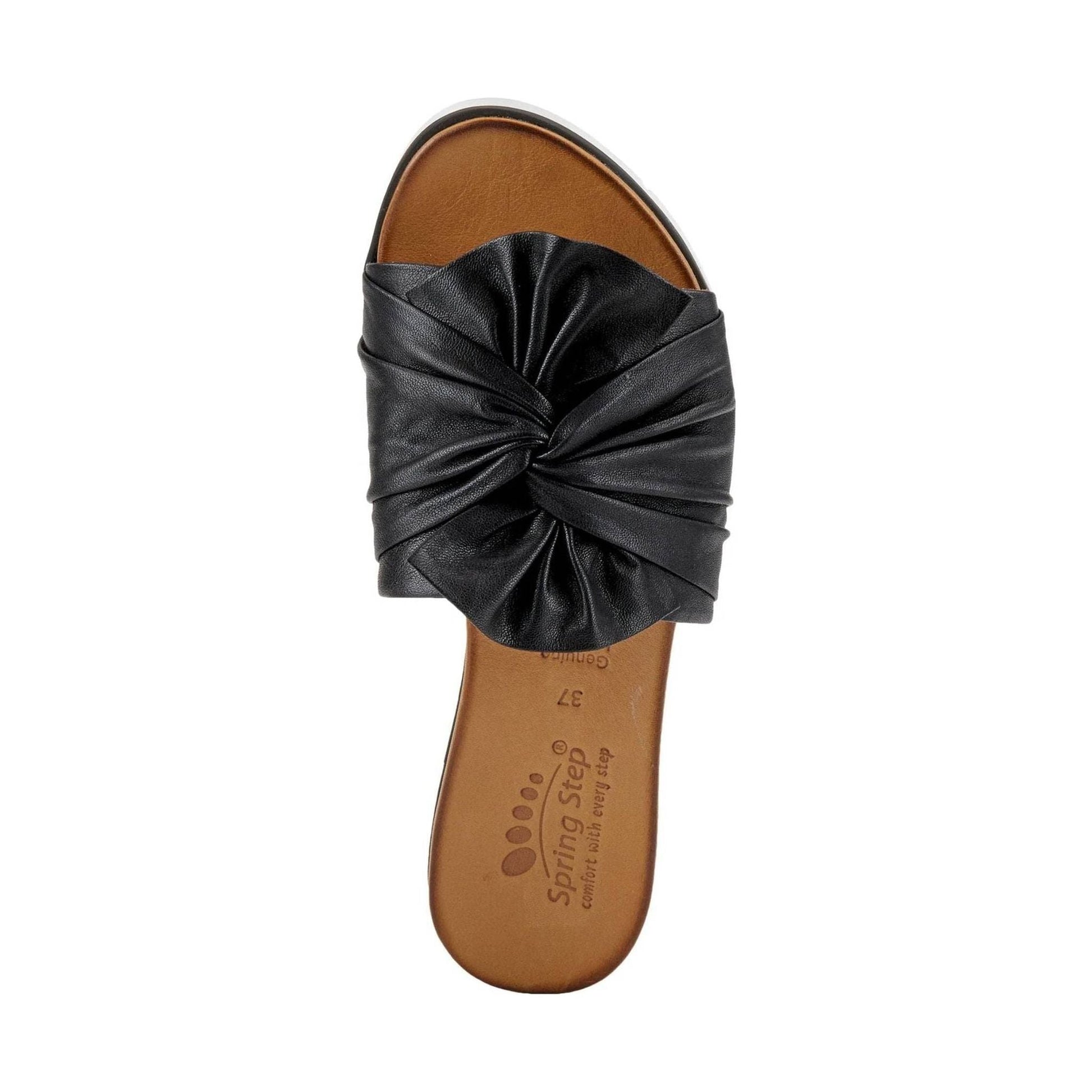 Spring Step Women's Lavona Slide Sandals - Black by Lenny's Shoe & Apparel
