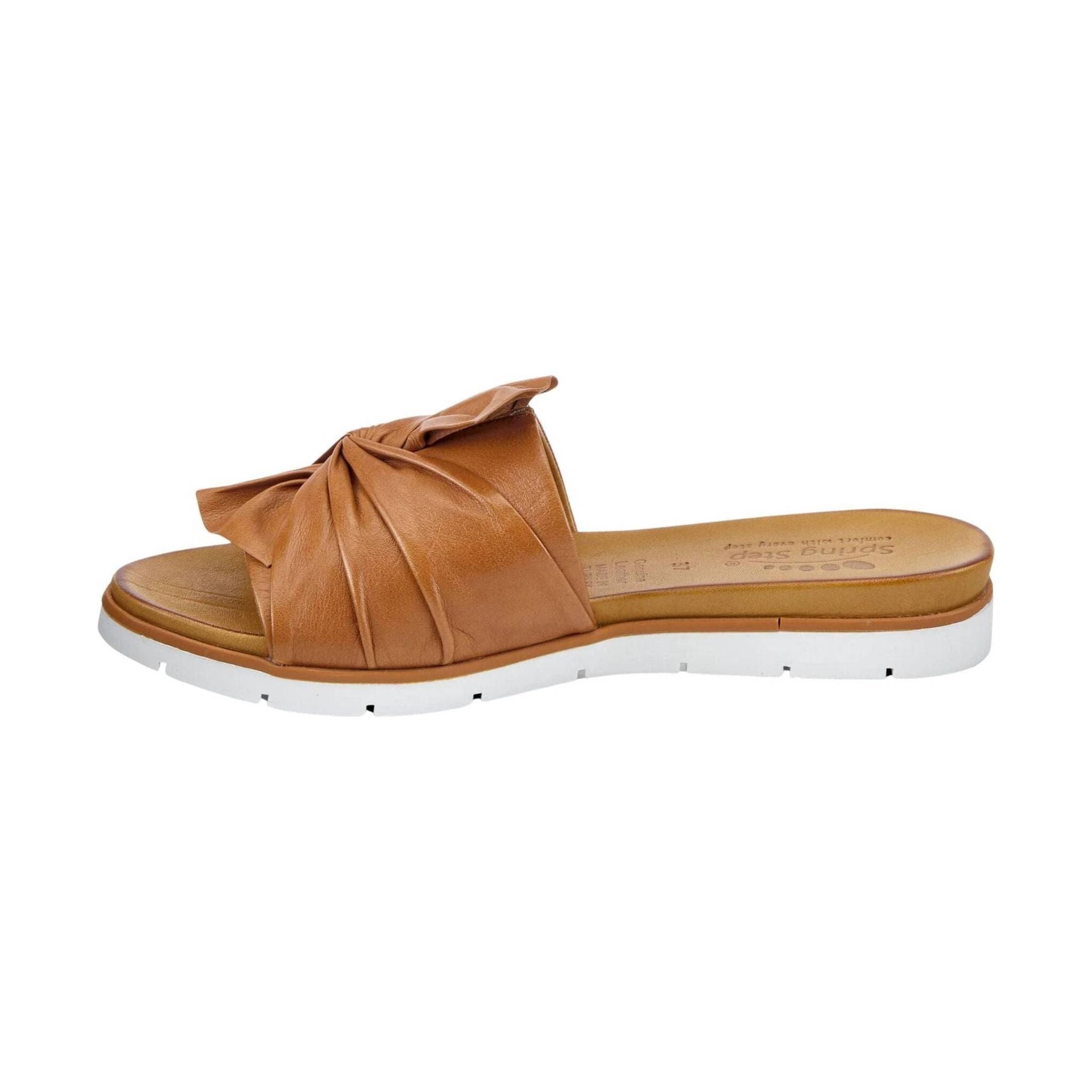 Spring Step Women's Lavona Slide Sandals - Camel by Lenny's Shoe & Apparel