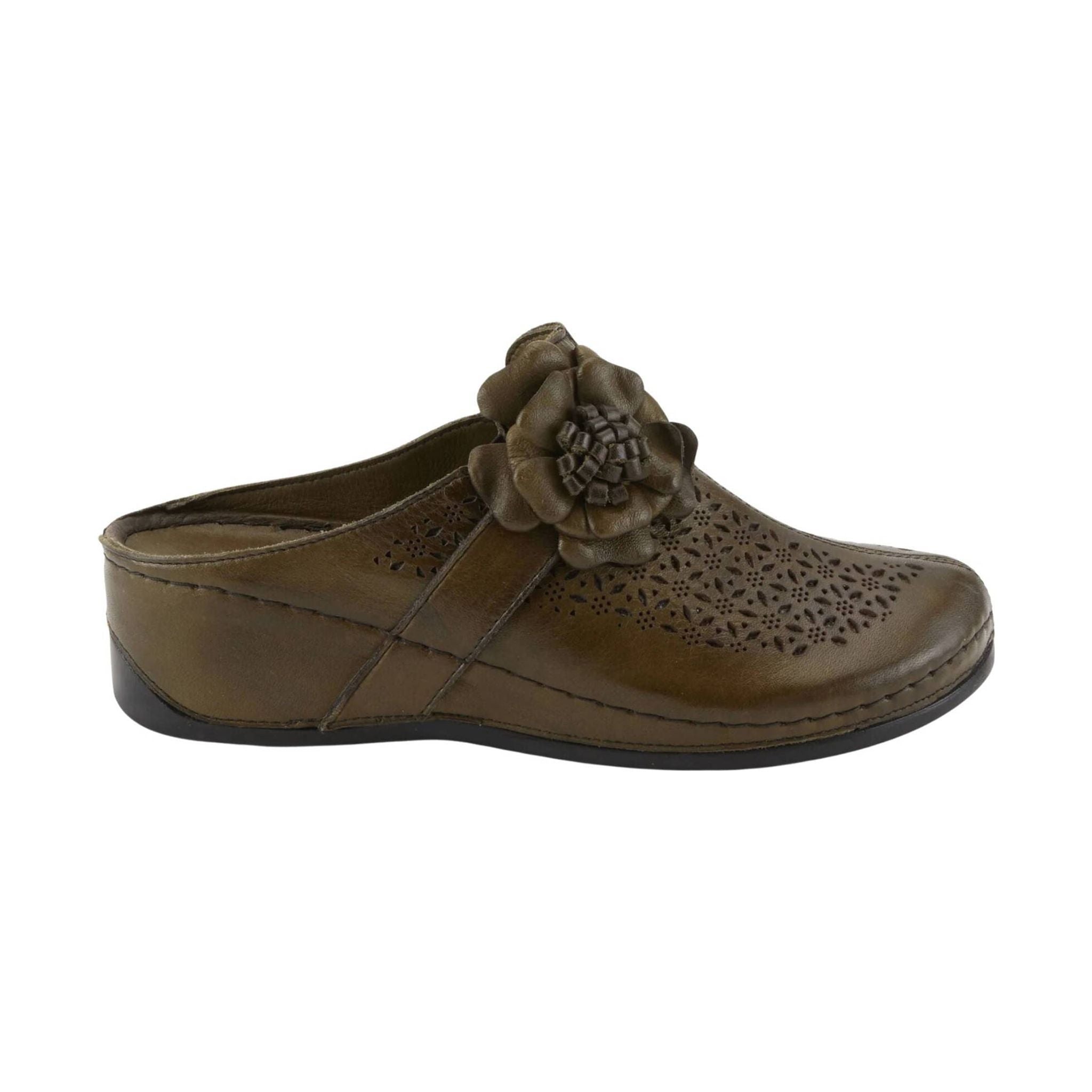 Spring Step Women's Lilybean Clog - Olive Green by Lenny's Shoe & Apparel