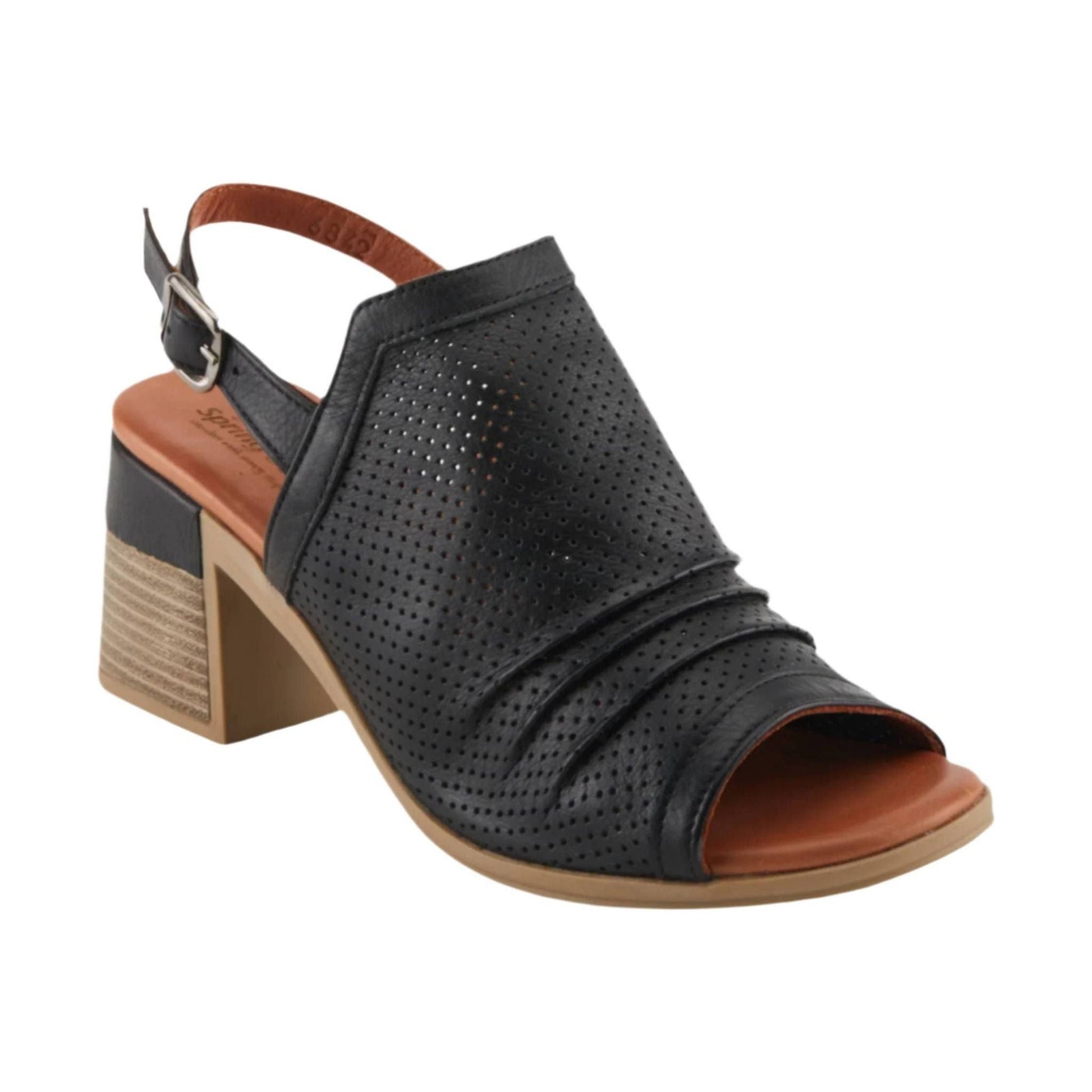 Spring Step Women's Noctium Sandals - Black by Lenny's Shoe & Apparel