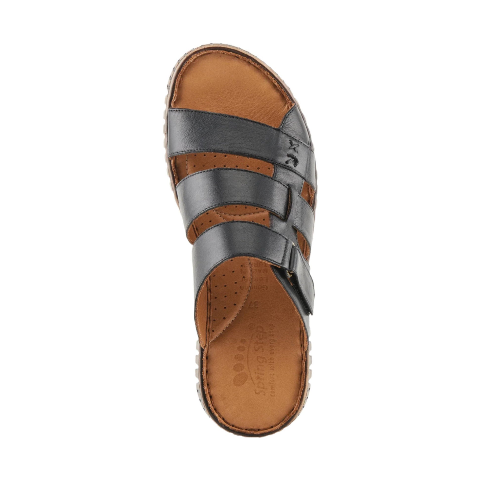 Spring Step Women's Olly Sandals - Black by Lenny's Shoe & Apparel