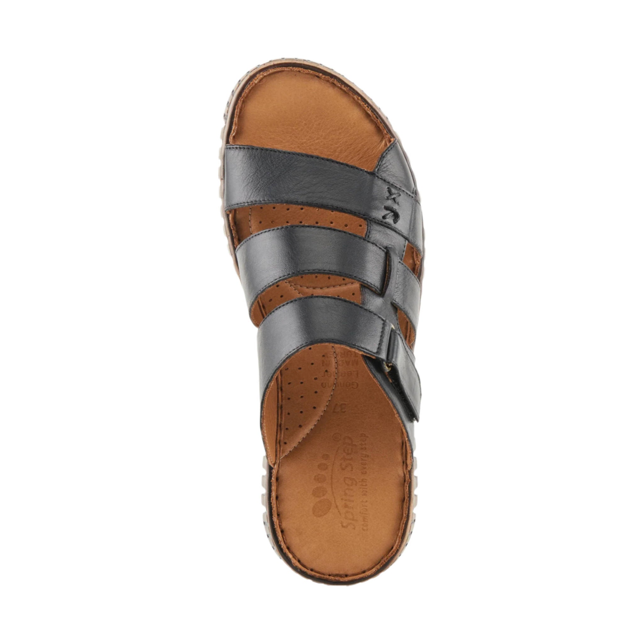 Spring Step Women's Olly Sandals - Black by Lenny's Shoe & Apparel