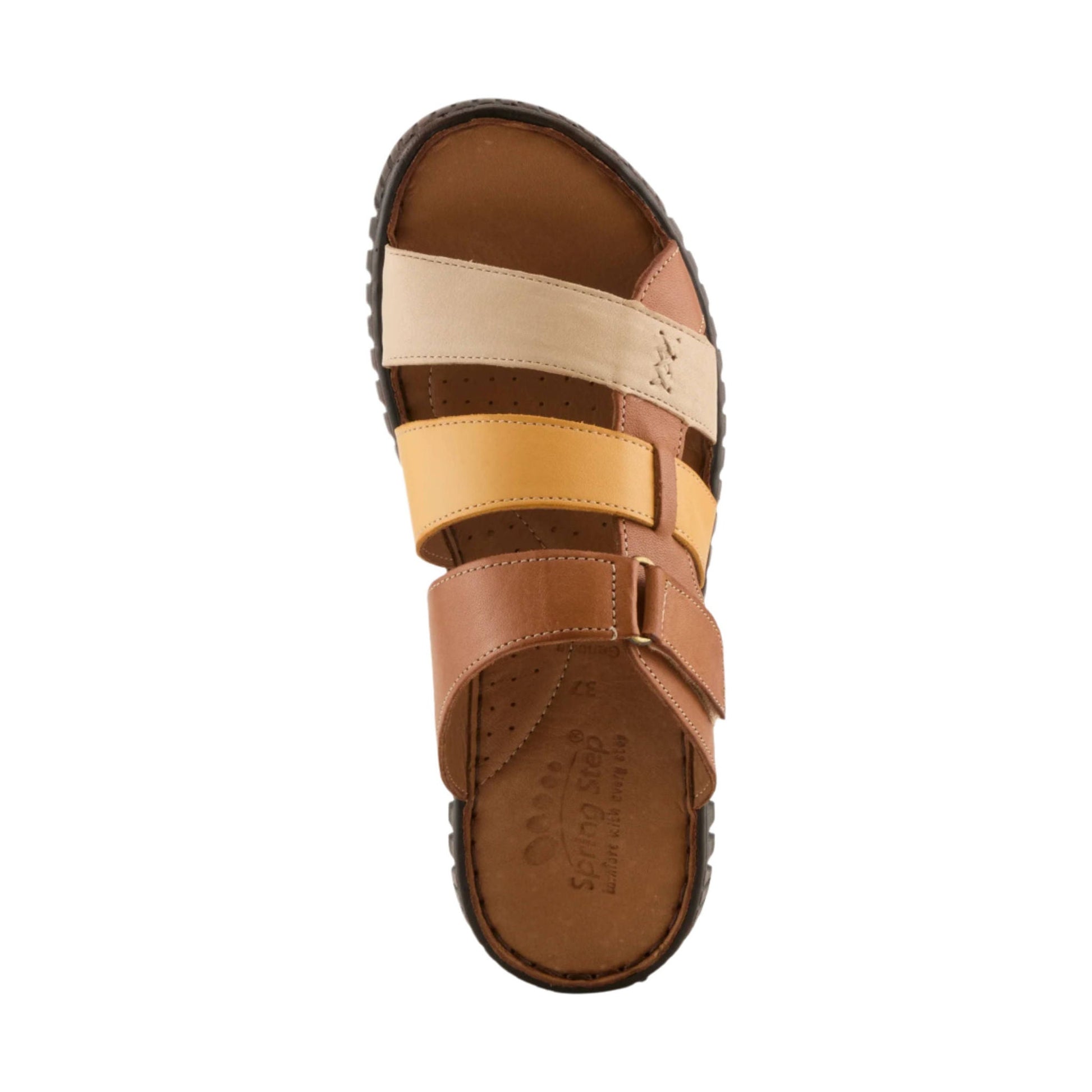 Spring Step Women's Olly Sandals - Camel Multi by Lenny's Shoe & Apparel