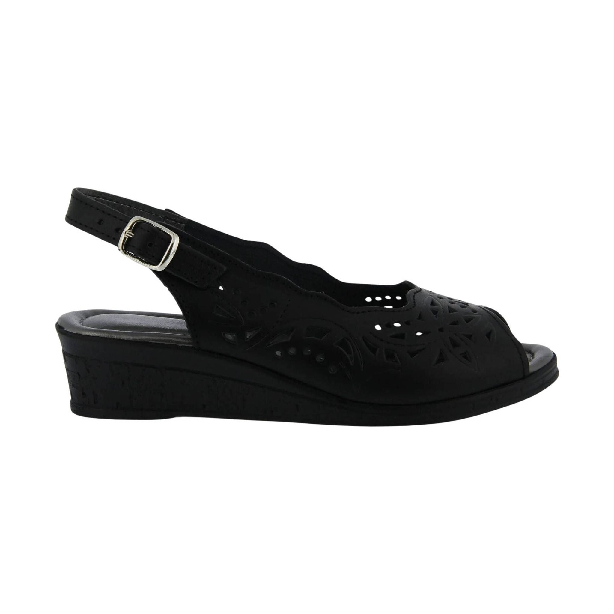 Spring Step Women's Orella Sandals - Black by Lenny's Shoe & Apparel