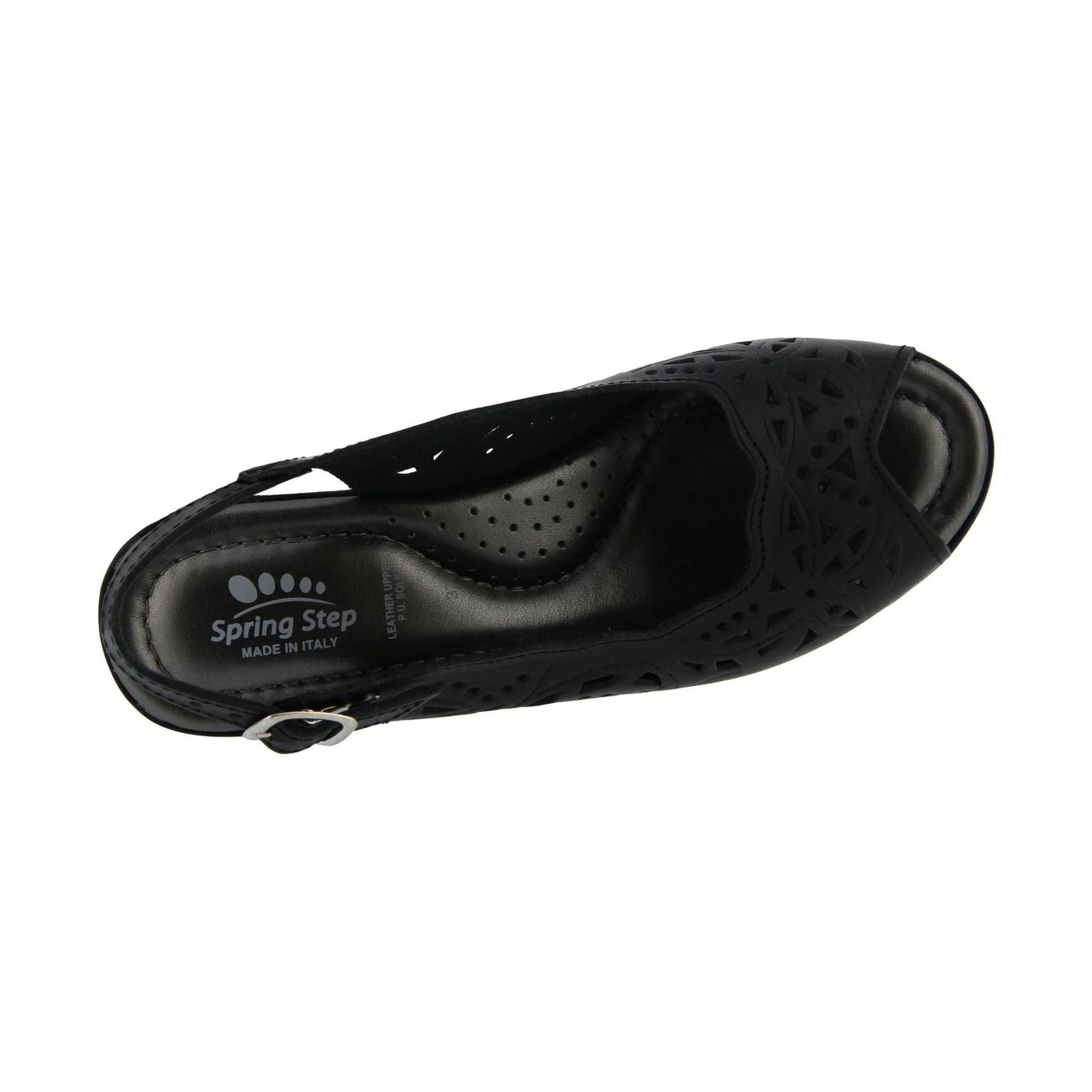 Spring Step Women's Orella Sandals - Black by Lenny's Shoe & Apparel