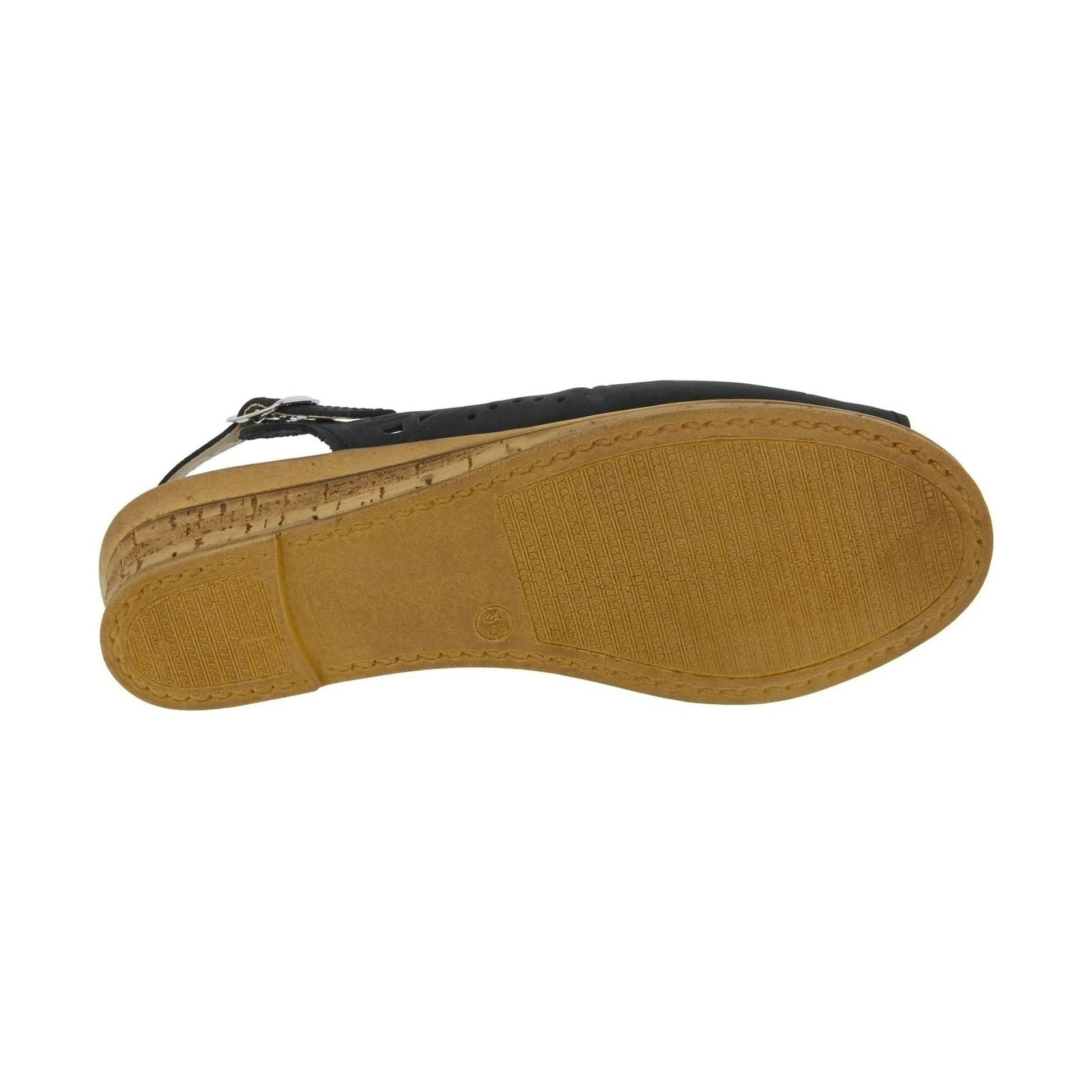Spring Step Women's Orella Sandals - Black Nubuck by Lenny's Shoe & Apparel