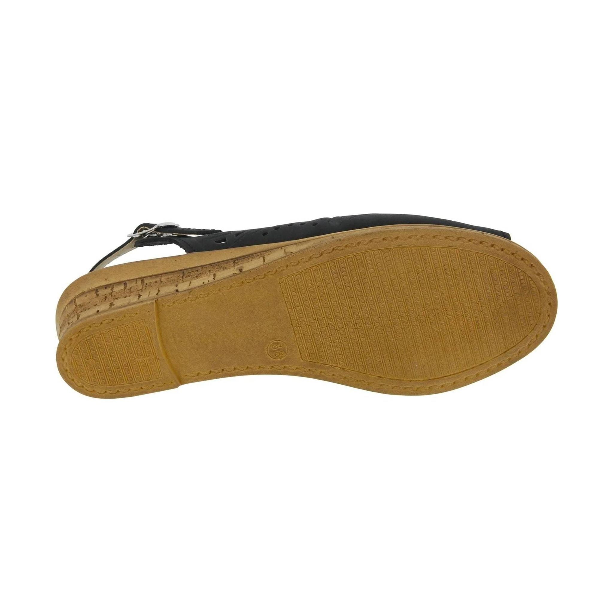 Spring Step Women's Orella Sandals - Black Nubuck by Lenny's Shoe & Apparel