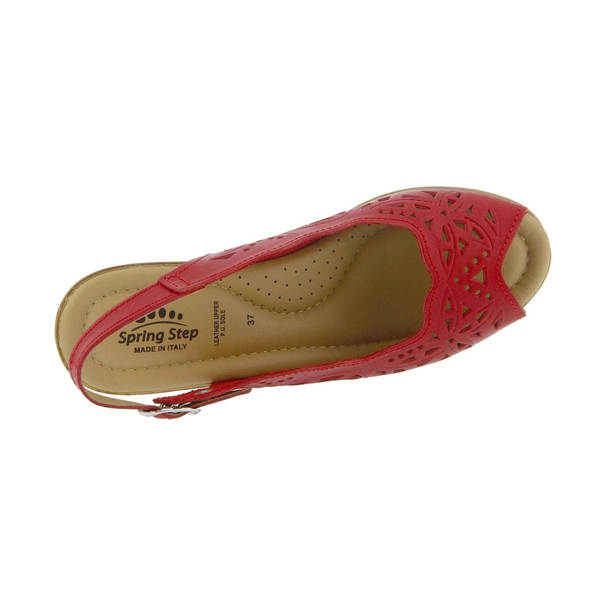 Spring Step Women's Orella Sandals - Red by Lenny's Shoe & Apparel