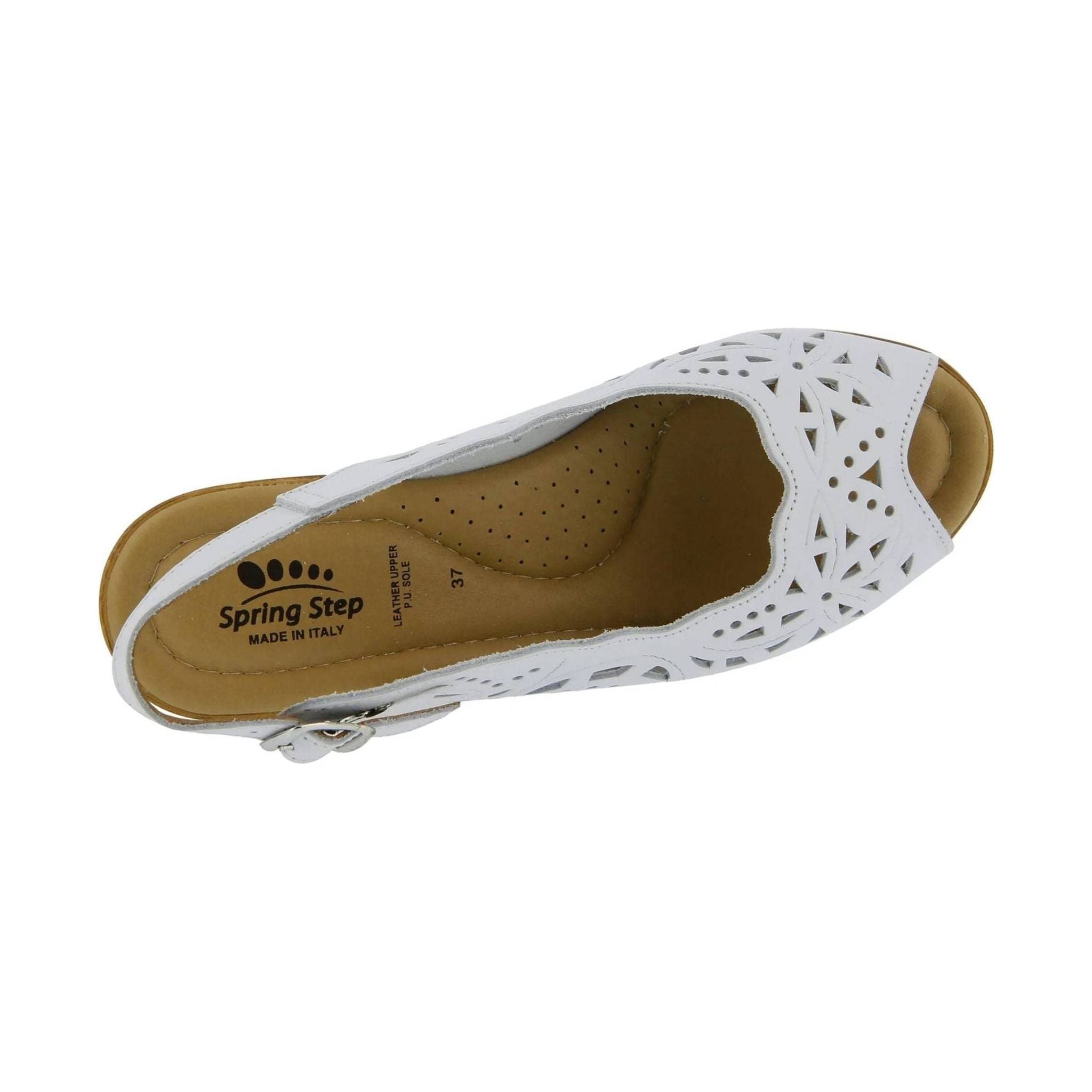 Spring Step Women's Orella Sandals - White by Lenny's Shoe & Apparel