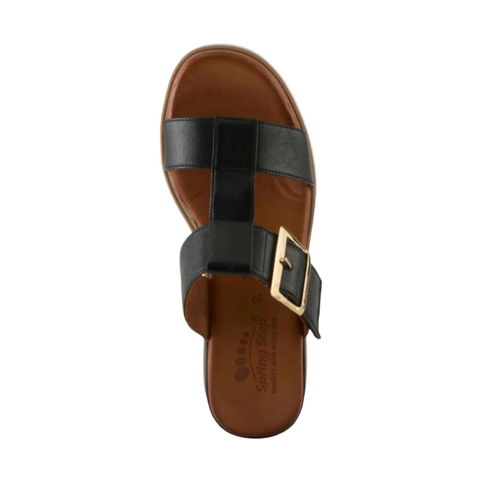 Spring Step Women's Seaport Sandals - Black by Lenny's Shoe & Apparel