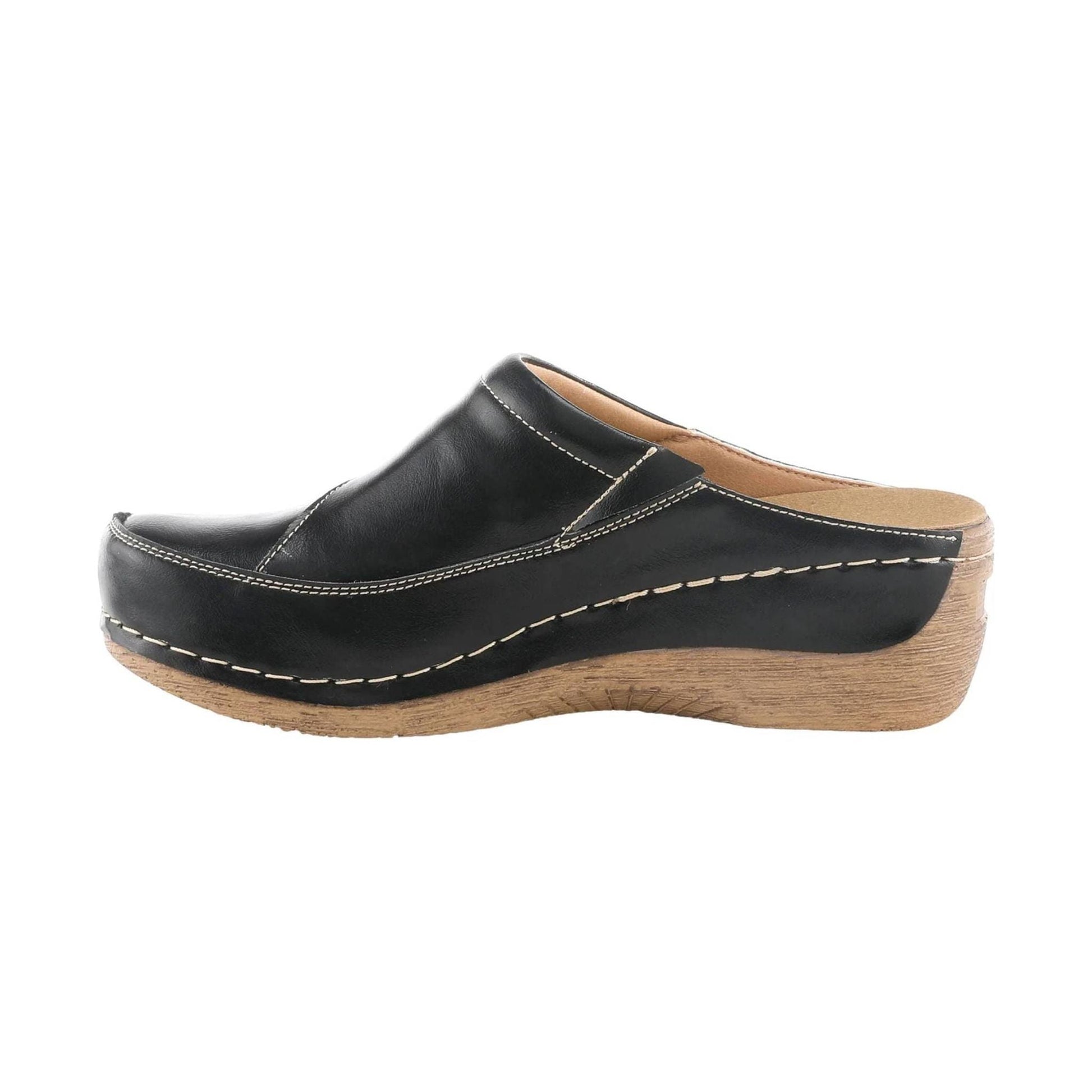 Spring Step Women's Telly Clog - Black by Lenny's Shoe & Apparel