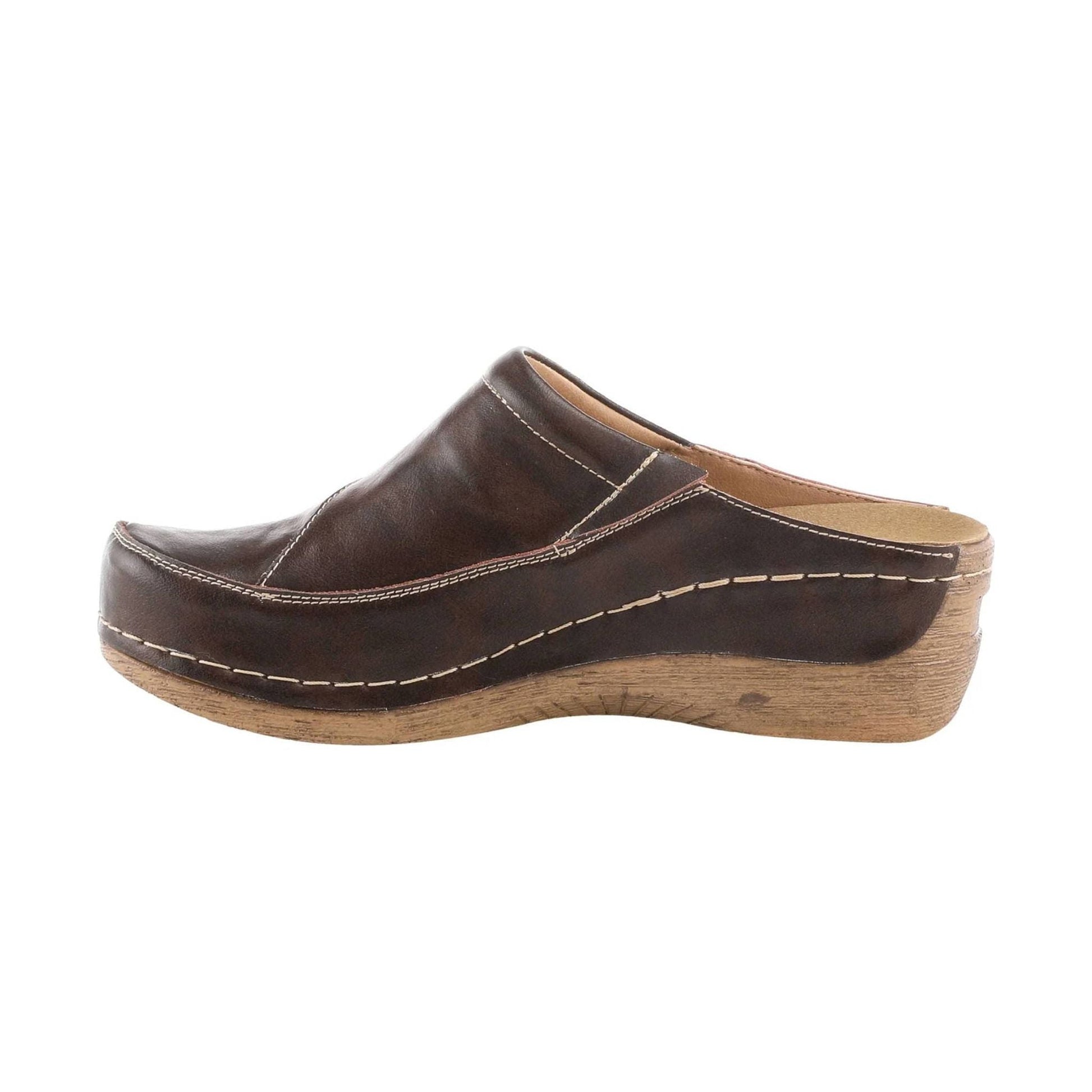 Spring Step Women's Telly Clog - Dark Brown by Lenny's Shoe & Apparel