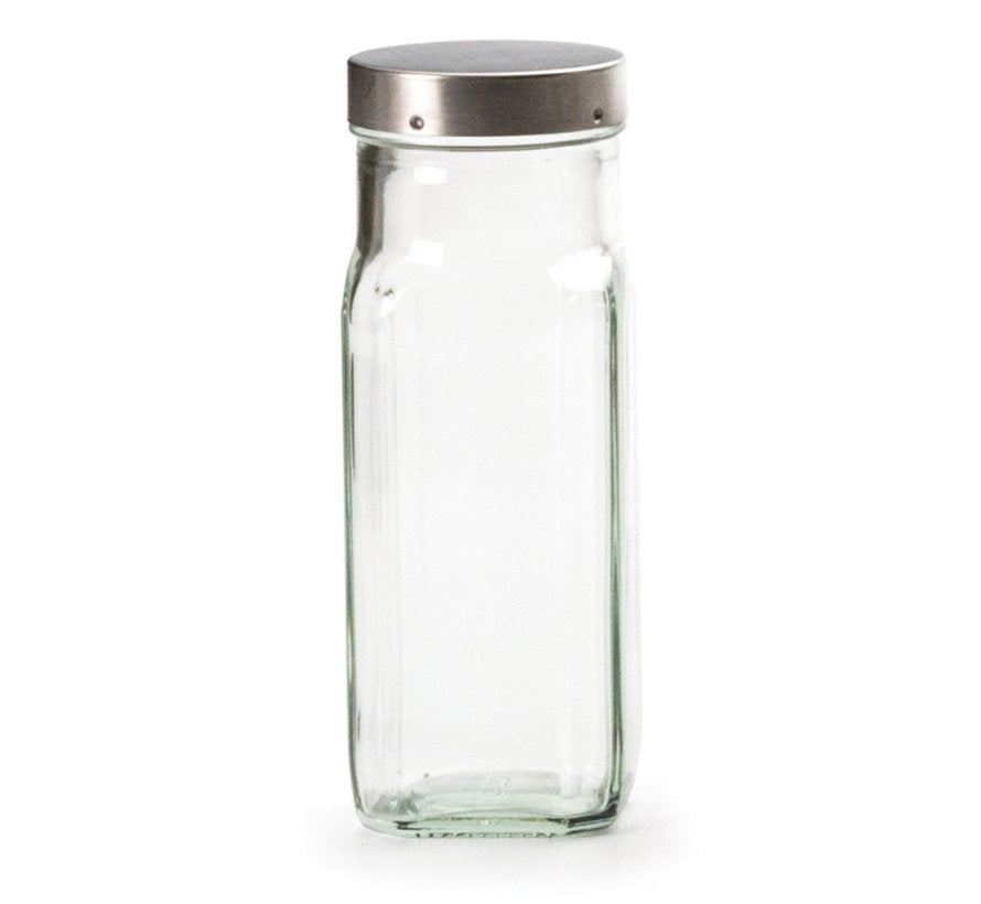 Square Glasss Spice Bottles by Kiss the Cook