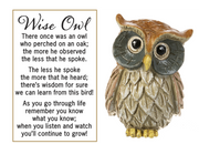 Wise Owl Pocket Stone