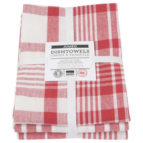 Jumbo Dishtowels Set of 3 by Kiss the Cook