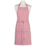Narrow Stripe Apron - Red by Kiss the Cook