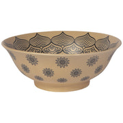 Painted Bowl - Element Stoneware 8" Mandala by Homeportonline