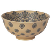 Painted Bowl - Element Stoneware 4.75" Mandala by Homeportonline
