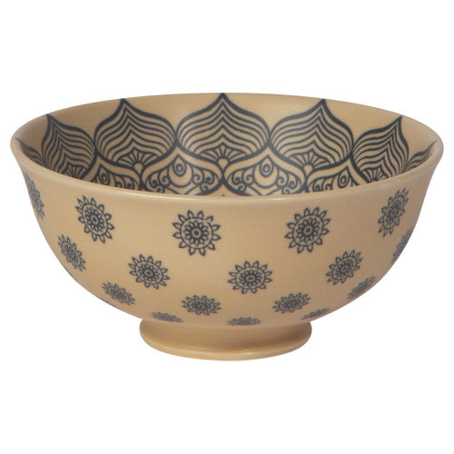 Painted Bowl - Element Stoneware 4.75" Mandala by Homeportonline