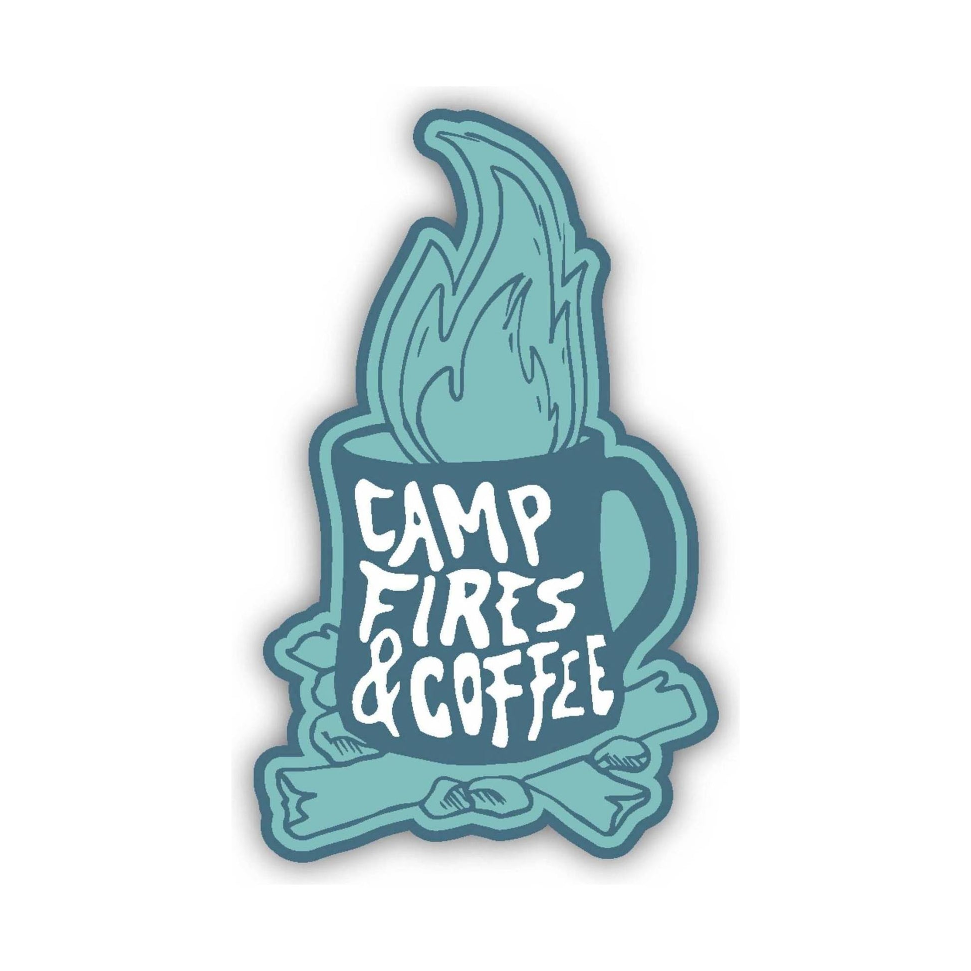 Sticker Northwest Camp Fires & Coffee by Lenny's Shoe & Apparel