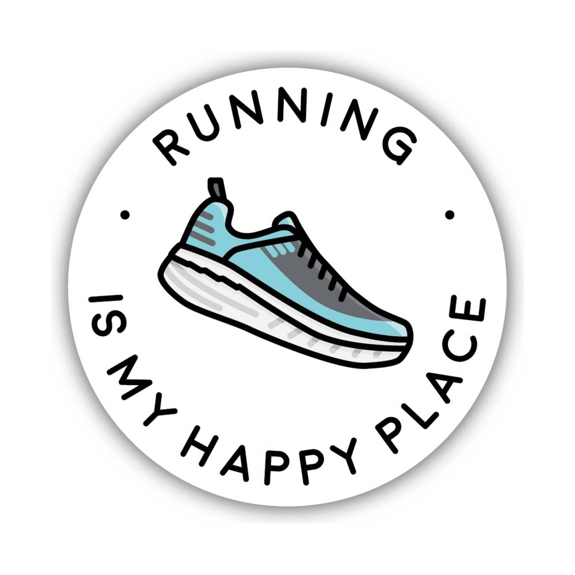 Sticker Northwest Happy Place Running Shoe by Lenny's Shoe & Apparel