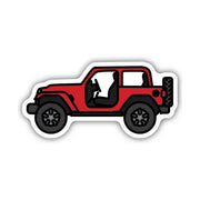 Sticker Northwest Jeep Side View by Lenny's Shoe & Apparel