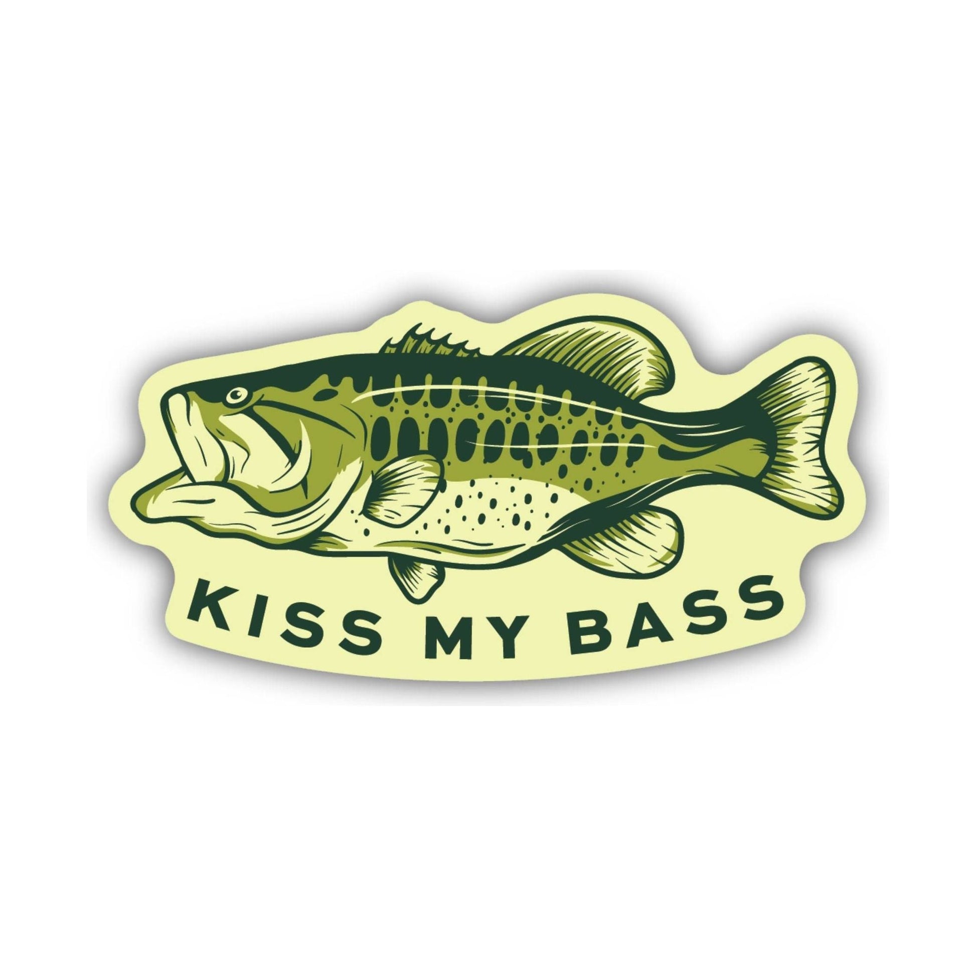 Sticker Northwest Kiss My Bass by Lenny's Shoe & Apparel