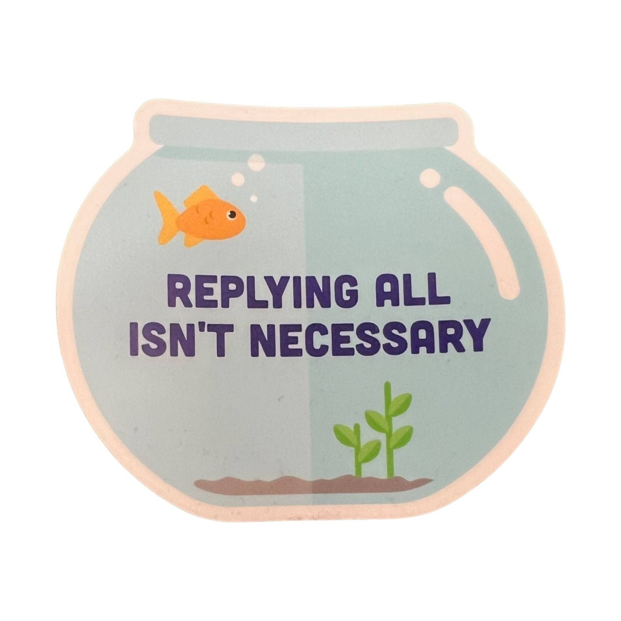 Sticker Northwest Reply All Not Necessary by Lenny's Shoe & Apparel