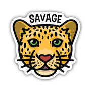 Sticker Northwest Savage Leopard Face by Lenny's Shoe & Apparel