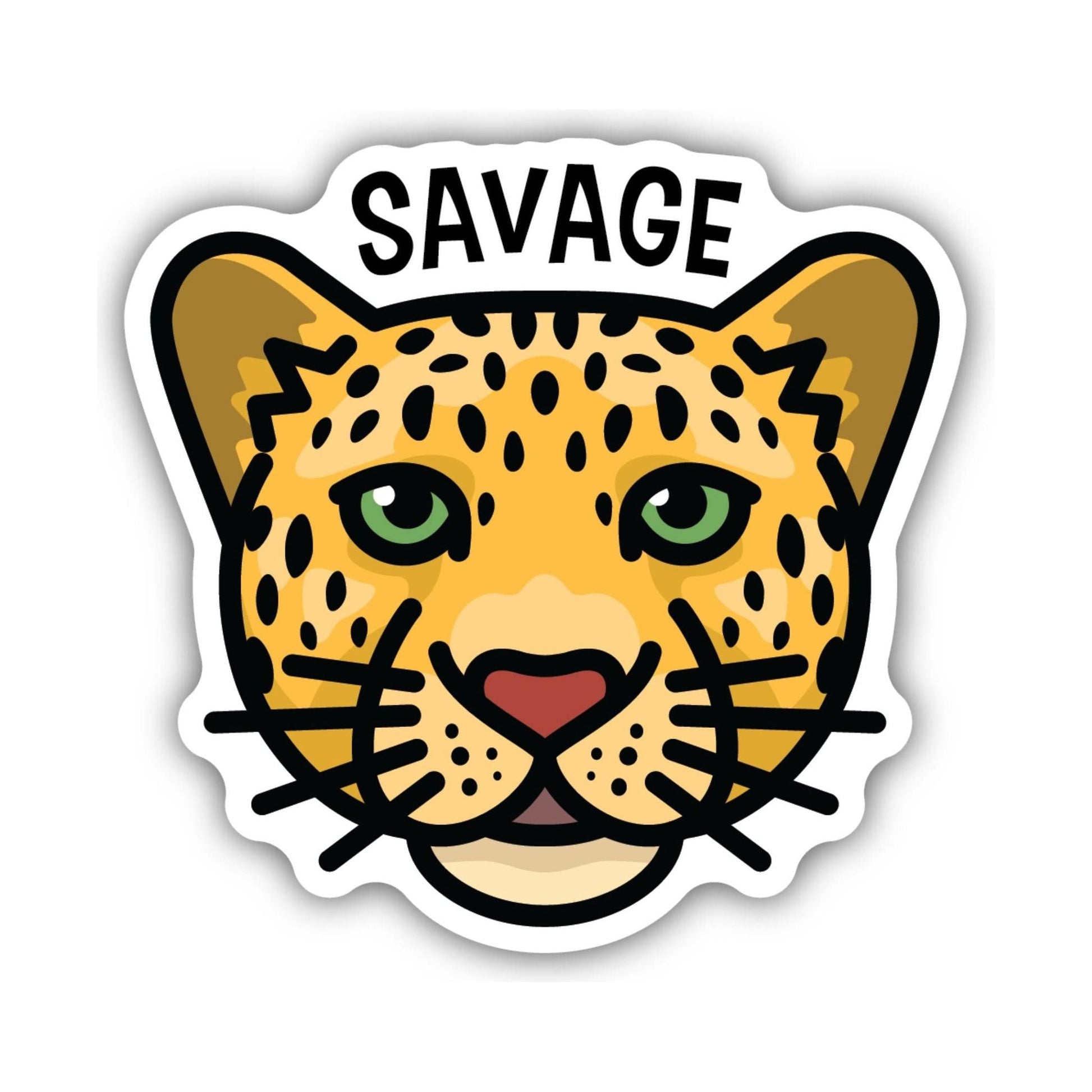 Sticker Northwest Savage Leopard Face by Lenny's Shoe & Apparel