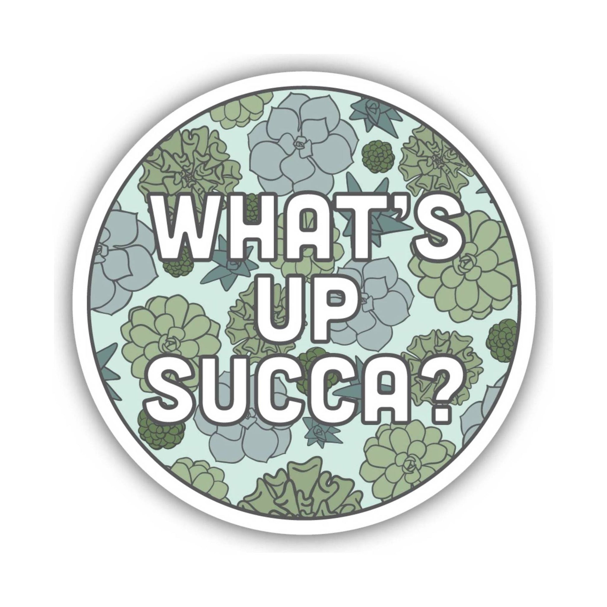 Sticker Northwest Succulent Circle by Lenny's Shoe & Apparel