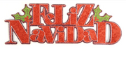 Feliz Navidad Christmas Wall Hanging Sign by SidePony Boutique