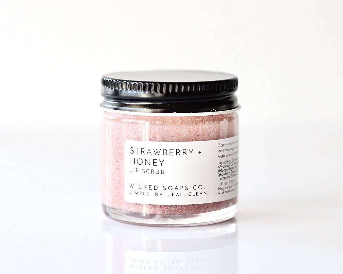 Strawberry + Honey Lip Scrub
