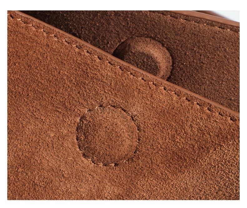 Suede and Leather Double-sided Tote Shoulder Bag by elliparr