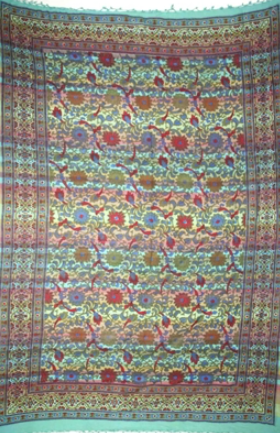 Tapestry Twin Size Overprint Madras Sunflower Green by Homeportonline