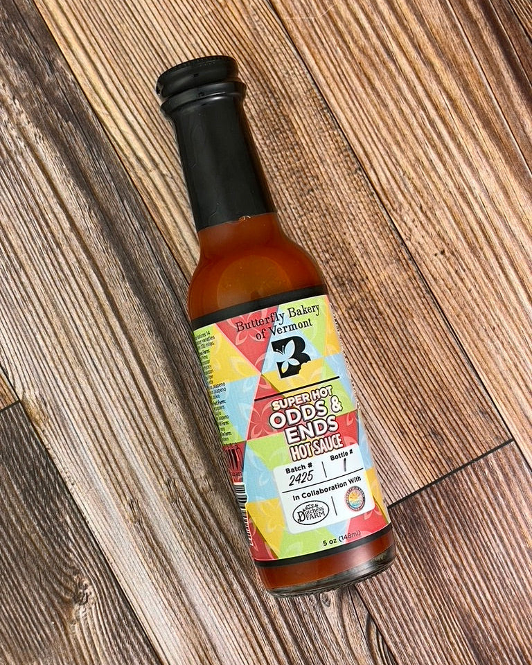 Super Hot Odds and Ends Hot Sauce by Butterfly Bakery of Vermont