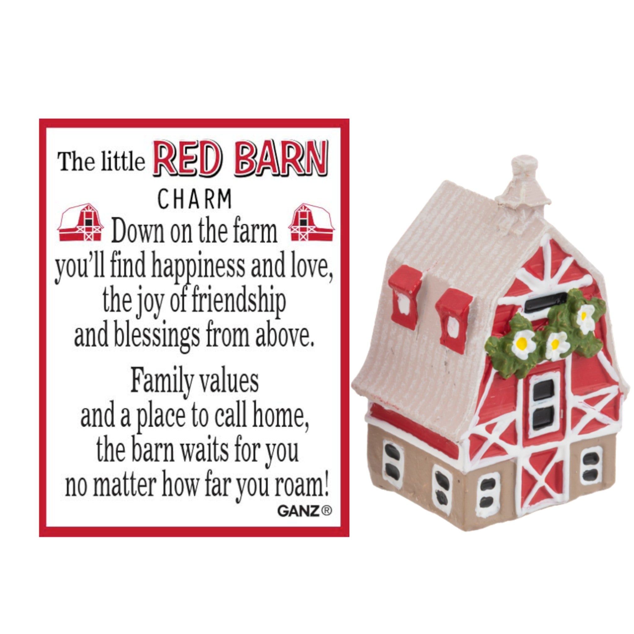The Little Red Barn Charm - A Heartwarming Symbol of Home and Belonging