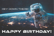 Birthday Card - Happy Birthday From Space