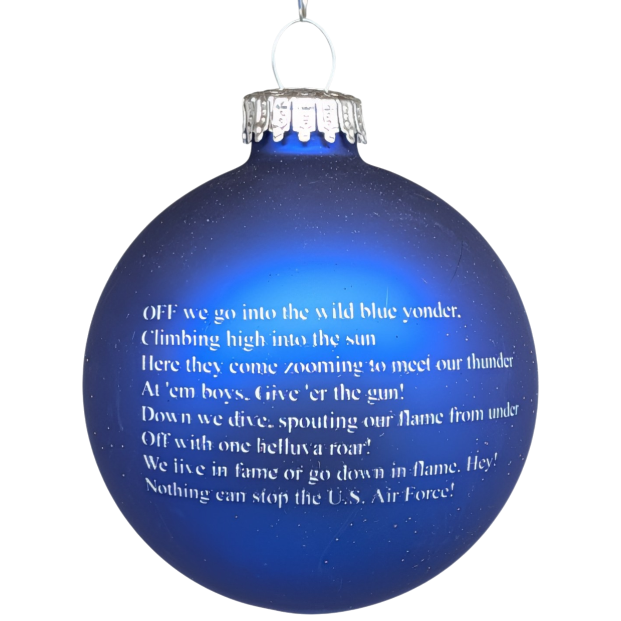 U.S. Air Force - Deep Blue - Glass Ball Ornament
