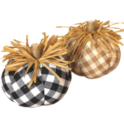 Buffalo Check Plush Pumpkin -