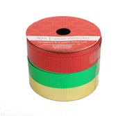 10 Foot Premium Ribbon 3 Piece Set - Red/Green/Gold