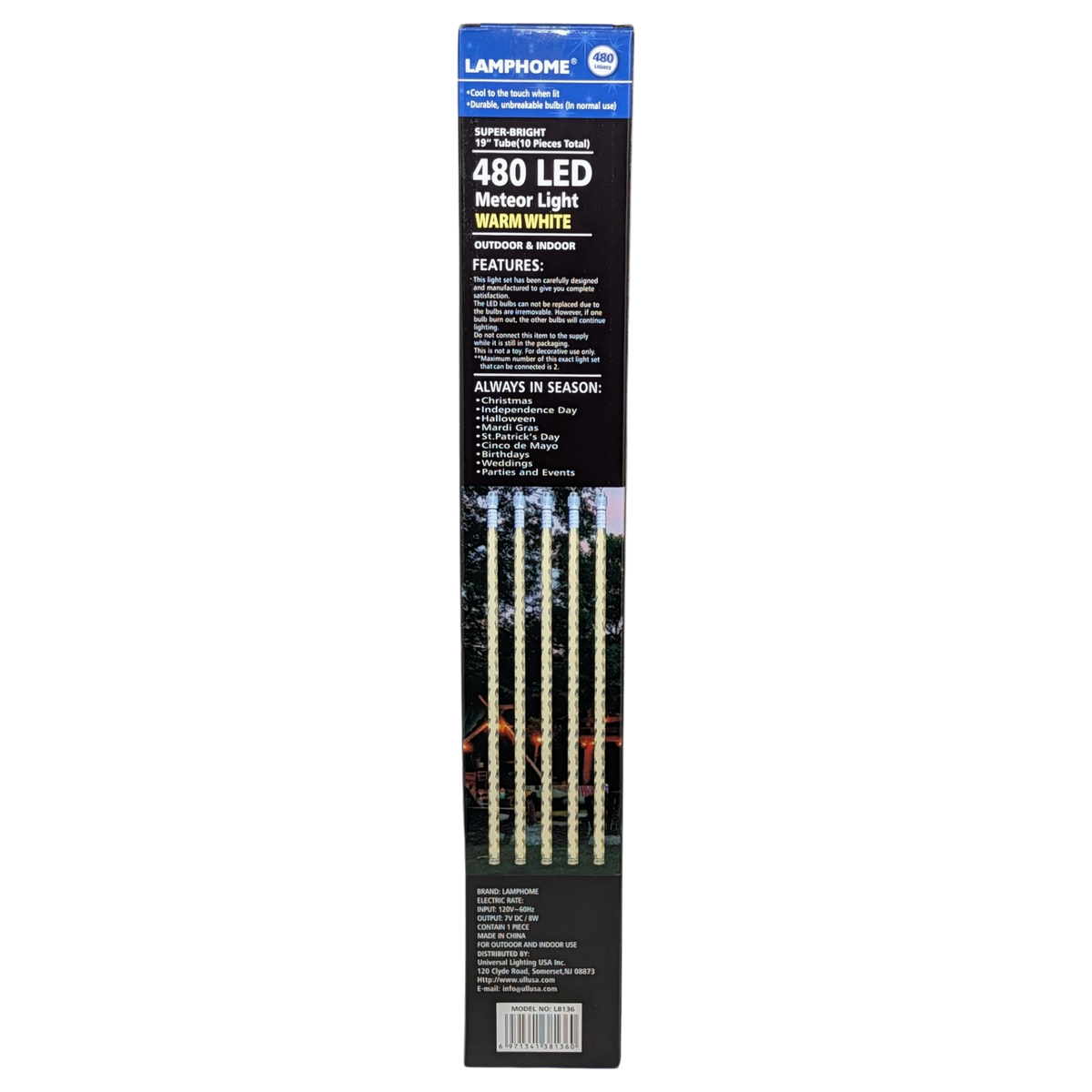 Meteor Lighting - 480 LED 10 Piece Set – Warm White