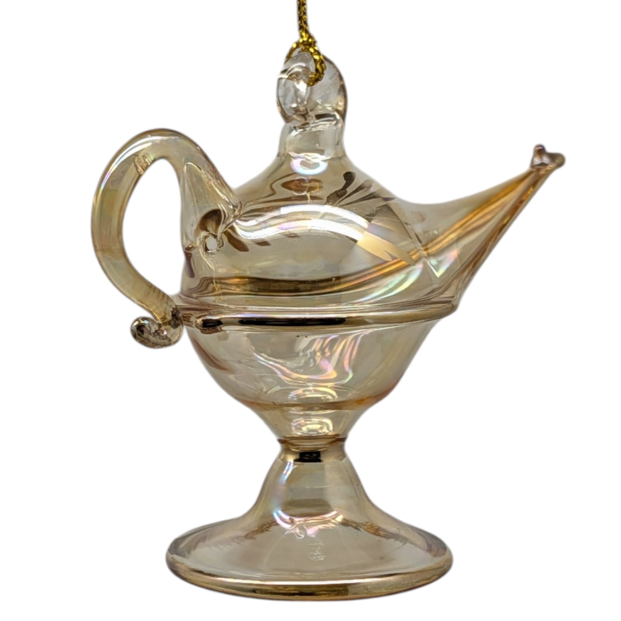 Golden Wishes Magic Lamp Ornament