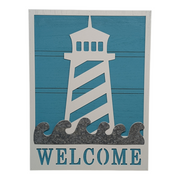 Lighthouse Design Welcome Wall Sign