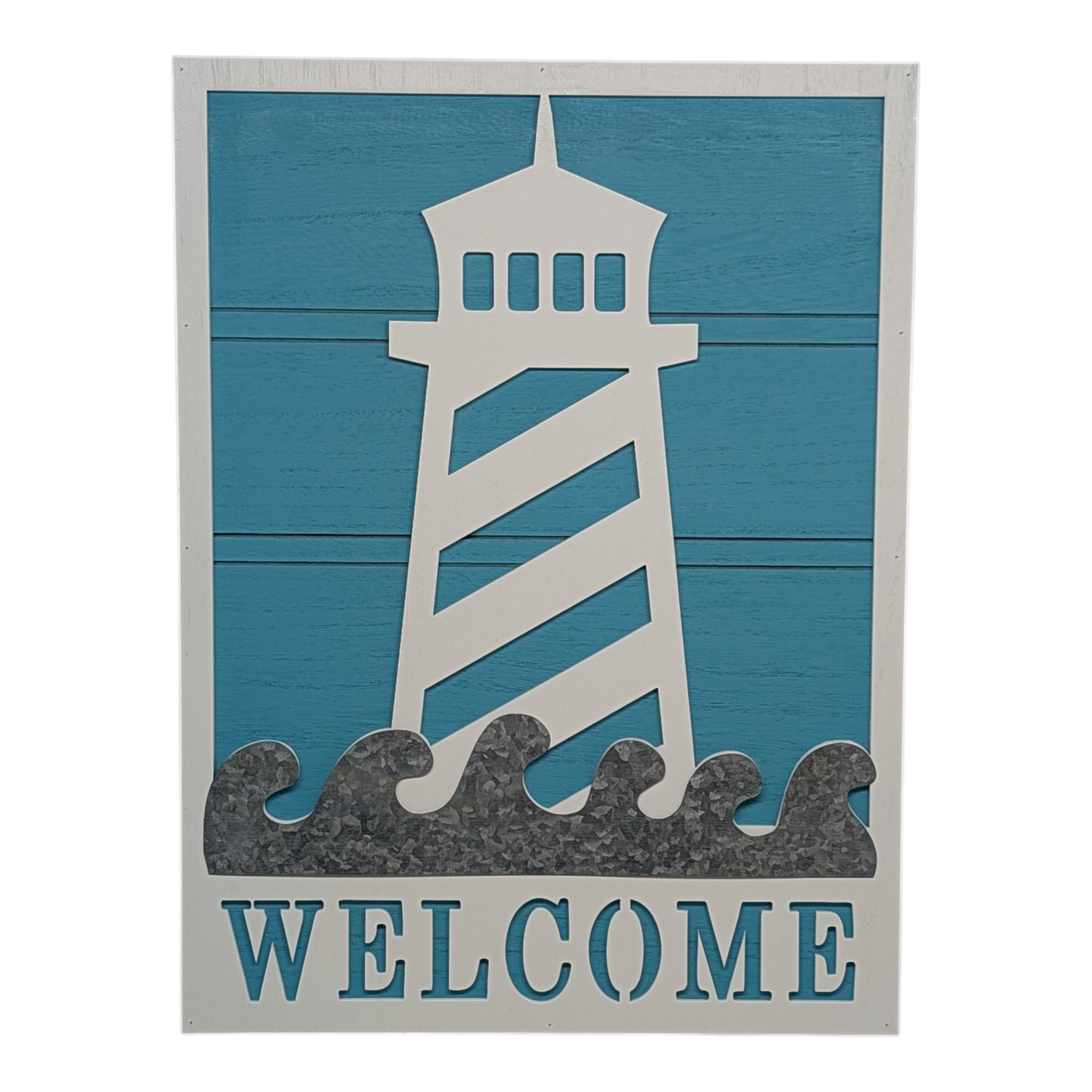 Lighthouse Design Welcome Wall Sign