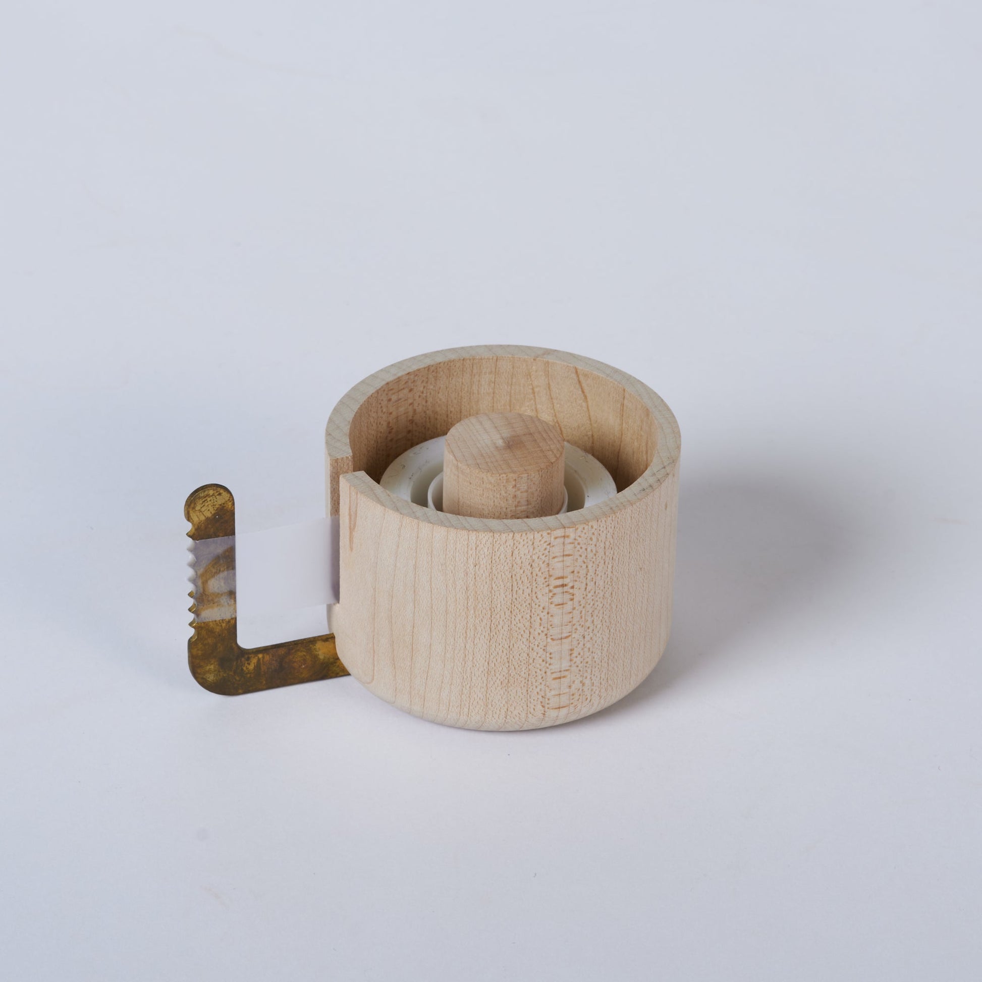 Brass & Maple Tape Dispenser by DandyLion