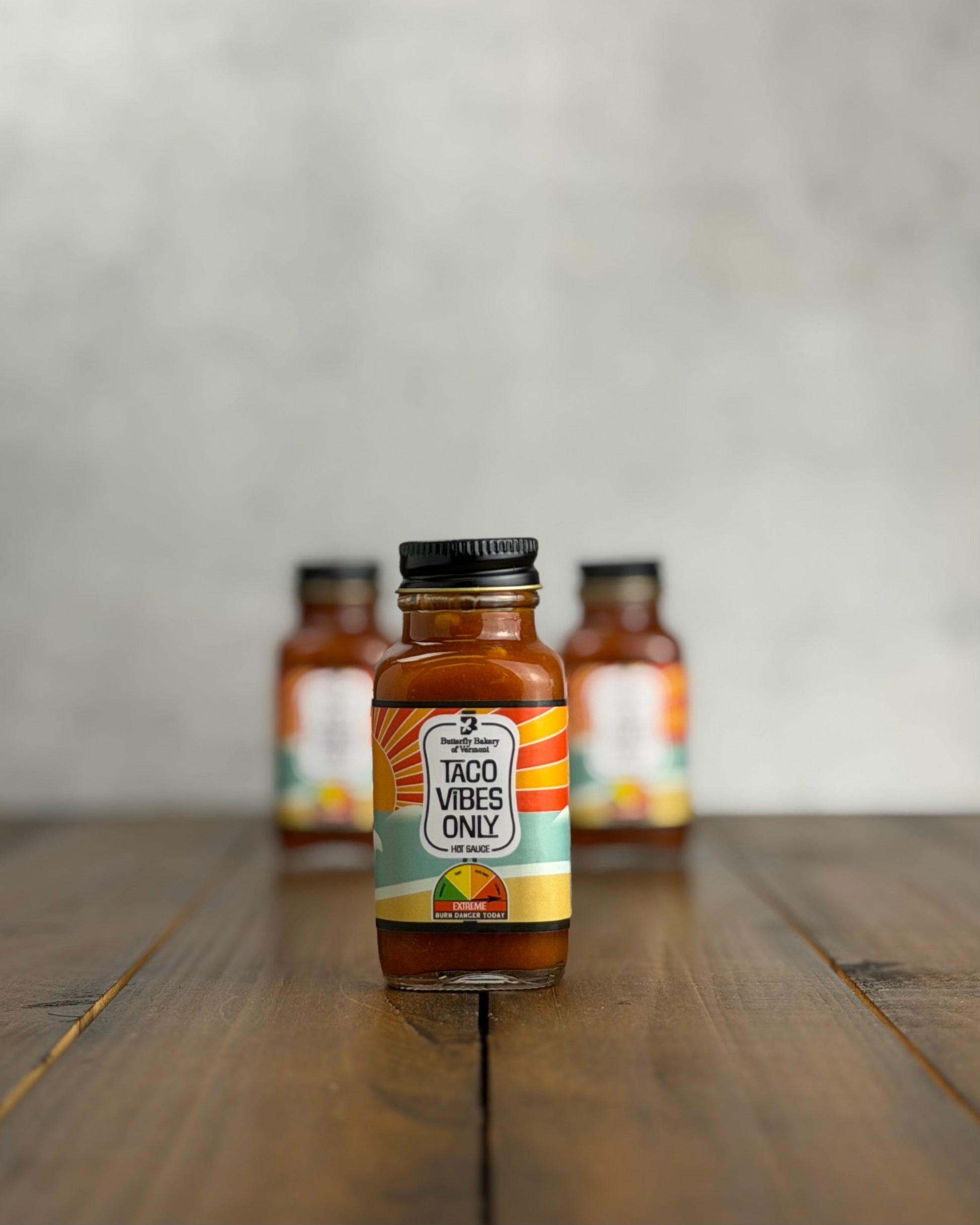 Taco Vibes Only Hot Sauce by Butterfly Bakery of Vermont
