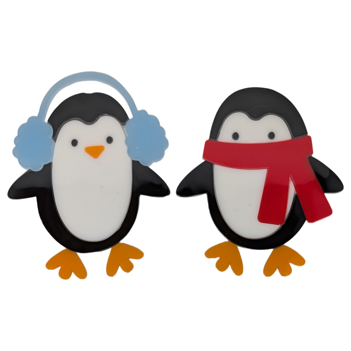 Holiday Window Gel Clings – Cozy Penguin Pals (2 Pieces)