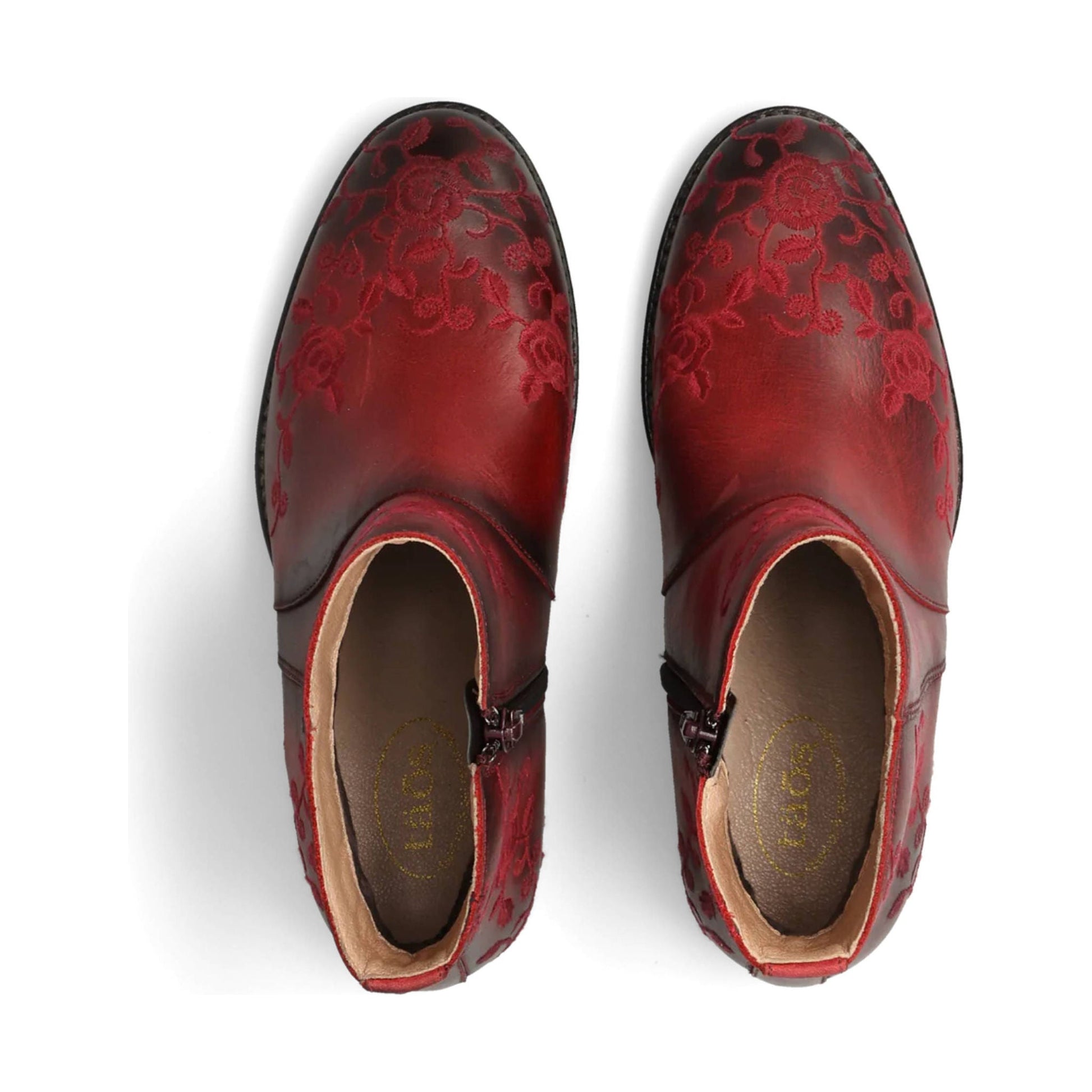 Taos Women's Privilege 2 Booties - Red by Lenny's Shoe & Apparel