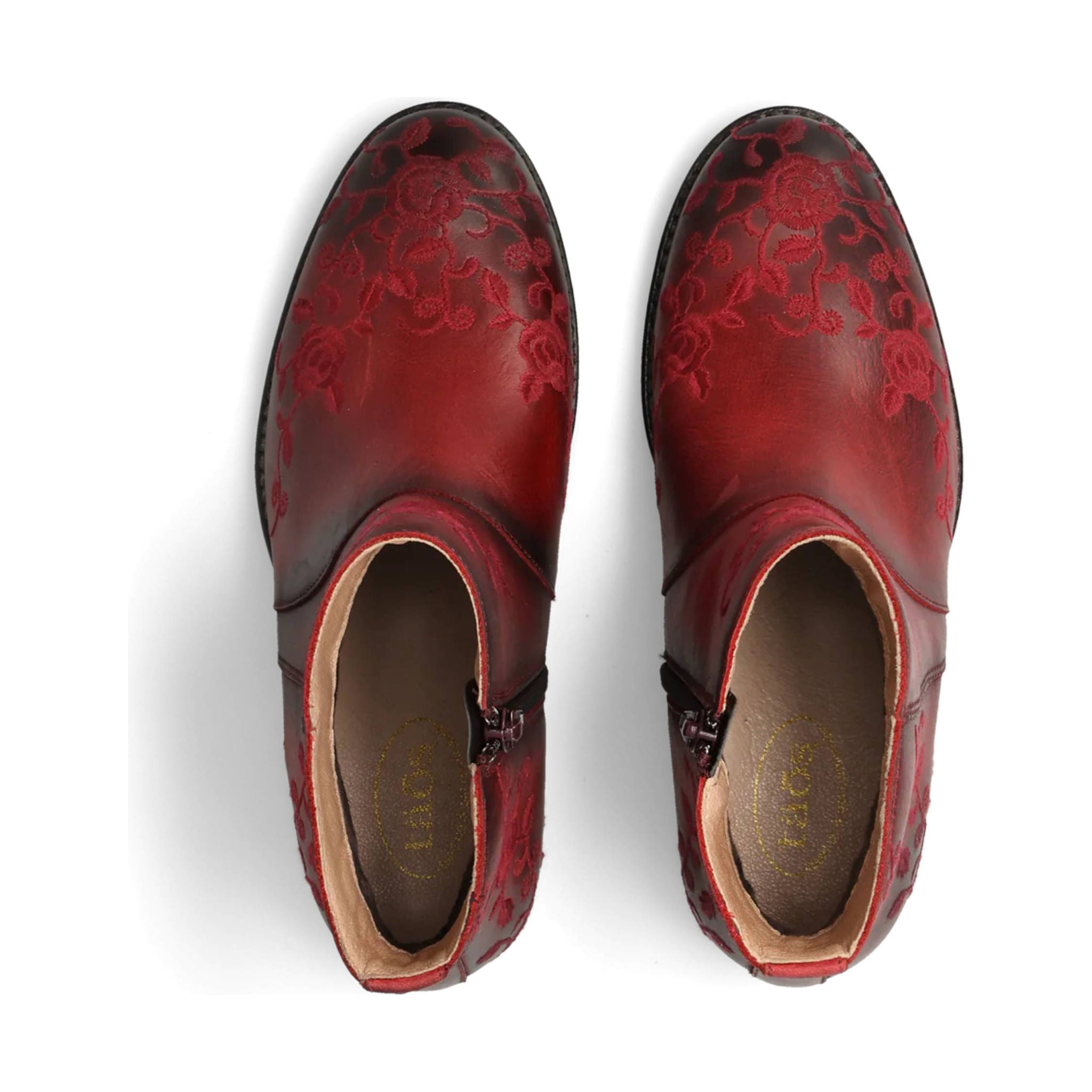 Taos Women's Privilege 2 Booties - Red by Lenny's Shoe & Apparel